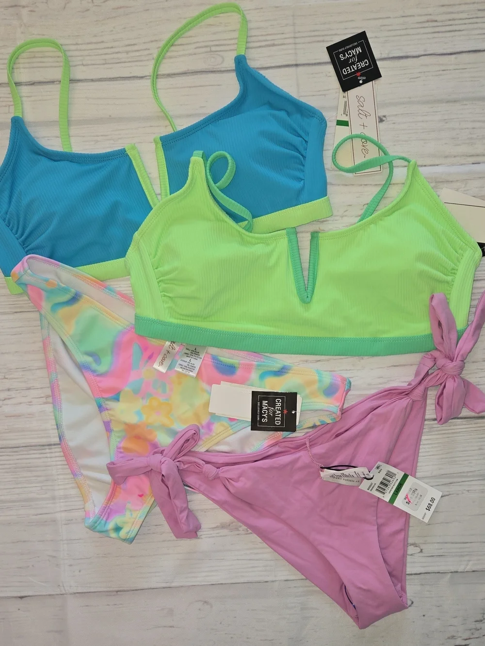 *Swim Bundle* 4 Pieces Size Large, Salt & Cove, Becca NWT